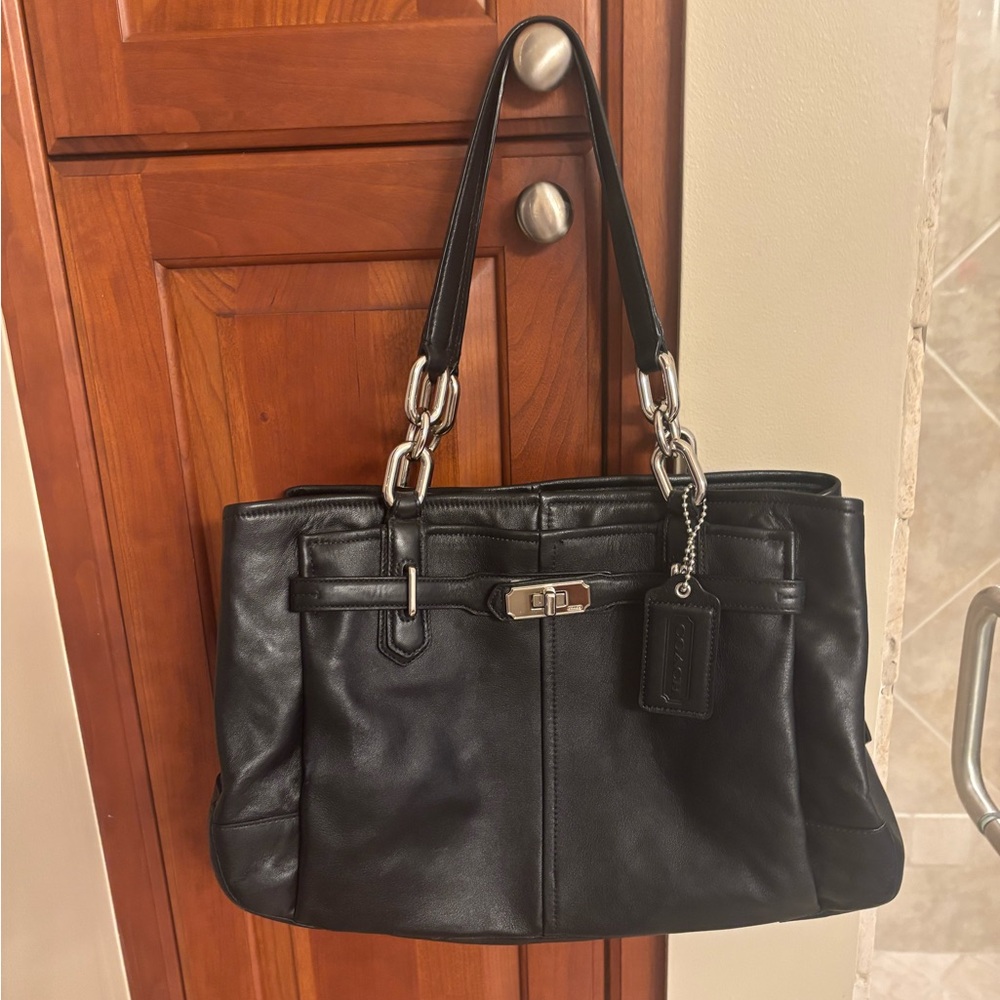 Coach Leather Shoulder Bag